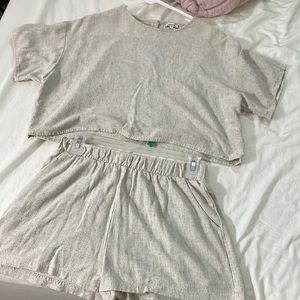 Candidly Chan Matching linen set